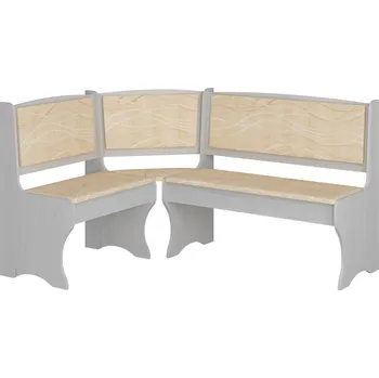 Jídelní židle Rohová lavice BUREWALA, craft bílý/látka Monaco, 5 let záruka + vyzvednutí ZDARMA