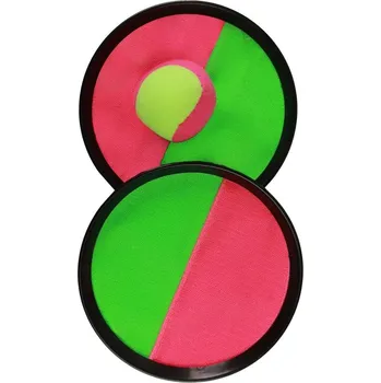 Hra Catch ball set 2 talíře se soft míčkem na suchý zip