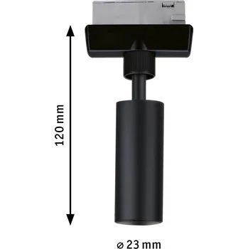 Bodové svítidlo Paulmann Urail závěsný adaptér Universal 50W černá matná černá - Doprava zdarma