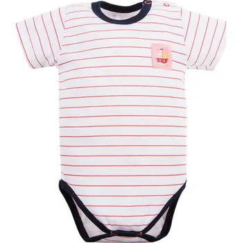 Eevi Body s krátkým rukávem STATKI proužky dívka - 92