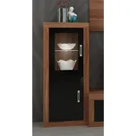 Regál GOUDINI 4, švestka wallis/černý lesk, 5 let záruka + vyzvednutí ZDARMA