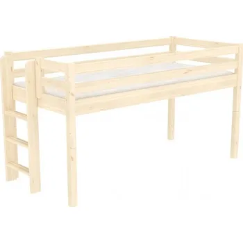 Postel Domestav DOMINO zvýšené jednolůžko dělené čelo levé zábrana D smrk