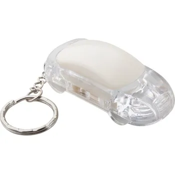 Reklamní Skyway přívěšek na klíče, bílá