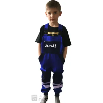 Chlapecké kalhoty Montérky dětské s reflex pruhy