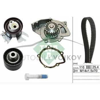 Rozvod motoru Sada rozvodového řemene + vodní pumpa Peugeot Expert 2007-2016 2.0 16V HDi 88/100 kW