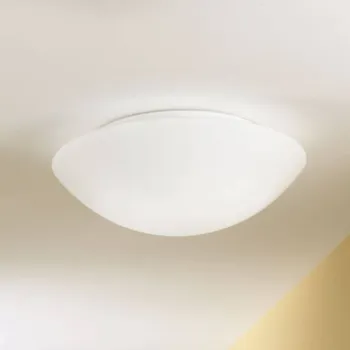 Fabas Luce Stropní svítidlo Pandora, Ø 25 cm, sklo, bílé bílá 1 x 60 W - Doprava zdarma