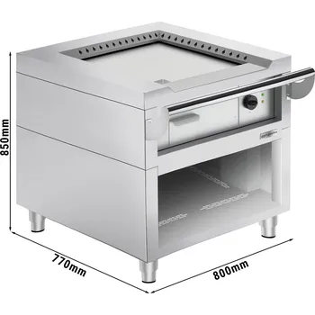 Kuchyňský gril G.Gastro Plynový gril Teppanyaki – 8,5 kW – Hladká deska – Přední vaření D11969834