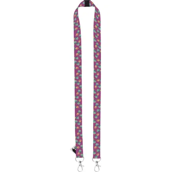 Reklamní Subyard Double Safe RPET lanyard se sublimací na zakázku, bílá