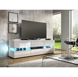 TV stolek DARDOK, bílá/bílý lesk, 5 let záruka + vyzvednutí ZDARMA