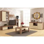 Obývací stěna SIWANI, craft tobaco/krém, 5 let záruka + vyzvednutí ZDARMA