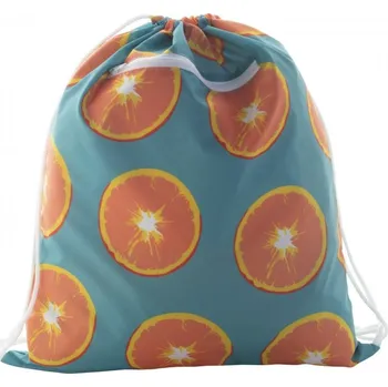 Reklamní CreaDraw Zip vak na stahování na zakázku, bílá