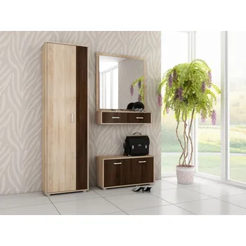 Předsíňová stěna Předsíň MAFFRA, dub sonoma/dub sonoma tmavý, 5 let záruka + vyzvednutí ZDARMA