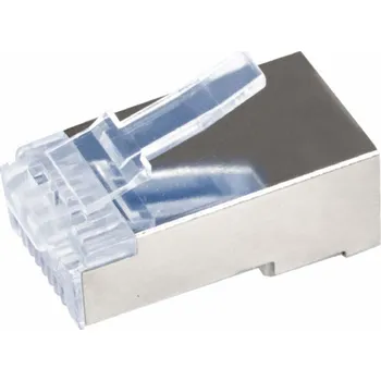 Konektor Konektor EZ RJ45 8P8C FTP cat.6 drát 50u, 1ks