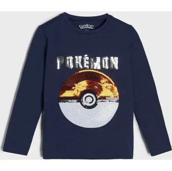 Chlapecké tričko Sinsay - Tričko s dlouhými rukávy Pokémon - námořnická modrá - 4881J-59X - 4881J-59X-98