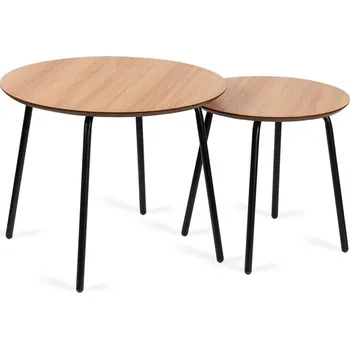 Konferenční stolek Bonami Essentials Luke 10654 Ø 55 Cm Přírodní