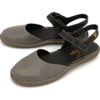 Dámské sandále Dámské kožené sandále 7722-00003/2 JUNGLA šedá Barva: hnědá, Velikost: 41