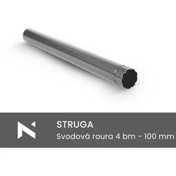 okap STRUGA Svodová roura 4 bm - 100 mm hnědá (RAL 8017)