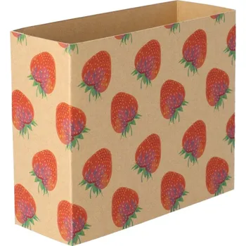 Jednorázové nádobí Reklamní CreaSleeve Kraft 319 papírový kraftový rukáv na zakázku, přírodní