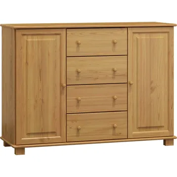 Komoda Komoda NEFTYS 42, hloubka 47 cm, masiv borovice, moření: olše + vyzvednutí ZDARMA