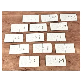 Přírodní věda Puzzle ułamkowe