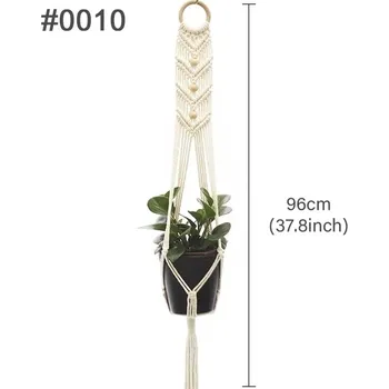 Ručně vytvořený macrame květináč - 15