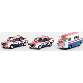 autíčko Fiat 131 Abarth #3 a #10 + Fiat 128 " Fiat Service Course " Sada 1:87 Sada: Fiat 131 Abarth #3 + Fiat 131 Abarth #10 + Fiat 128 - Fiat France Service Course 1978 - modely aut