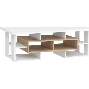 Konferenční stolek Konferenční stolek DORINDA typ 1, dub sonoma/bílá, 5 let záruka + PROVĚŘENO zákazníky + vyzvednutí ZDARMA