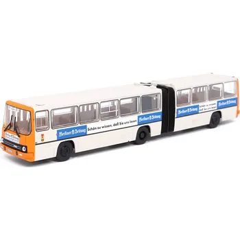 autíčko Ikarus 280.02 BVB / Berliner Zeitung 1:87 Ikarus 280.02 BVB / Berliner Zeitung - sběratelský model autobusu