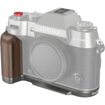 Kompakt s výměnným objektivem SmallRig 4736 Wooden L-Shape Grip for Fujifilm X-T50 Charcoal Silver