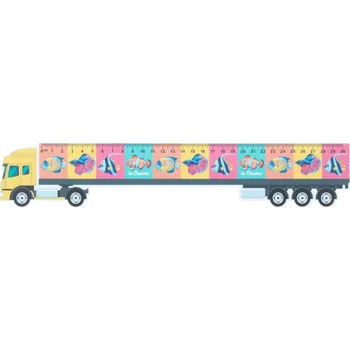 pravítka Reklamní Trucker 30 30 cm pravítko, kamion, bílá