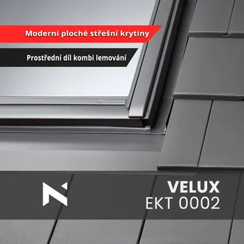 Příslušenství k oknu Velux Kombi lemování EKT 0002 CK02 55 x 78 G - šířka žlábku 140 mm