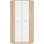 MARIONET rohová skříň, dub sonoma/bílá, 5 let záruka + vyzvednutí ZDARMA