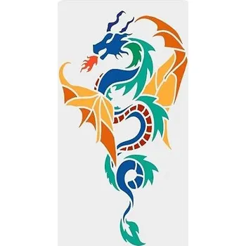 Plast. šablona, DRAK 1, 21x29cm, 1ks