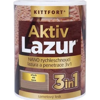 barva na kov Aktivlazur Nano 0,75l ořech
