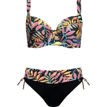 Dámské plavky Self Palermo 5 S995PA5-2 černé/listy