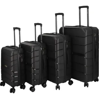 Cestovní plastový kufr Franco SADA, černý