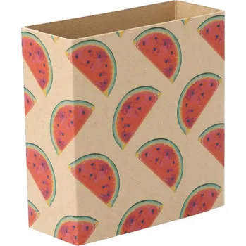 Jednorázové nádobí Reklamní CreaSleeve Kraft 142 papírový kraftový rukáv na zakázku, přírodní