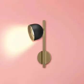 Lampička Marchetti Nástěnné svítidlo LED Dome, jedno světlo, bílé - Stínidlo - výška 12 cm, Ø 12 cm bílá, zlatá 1 x 8 W LED - Doprava zdarma