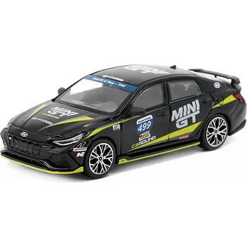 autíčko Hyundai Elantra N #499 Caround Racing Livery 1:64 - MiniGT Hyundai Elantra No.499 Hyundai N Festival Caround Racing Livery - kovový model auta