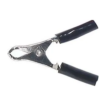 Startovací kabel Hadex Bateriové kleště 10A s bužírkovou izolací, černé o délce 50 mm