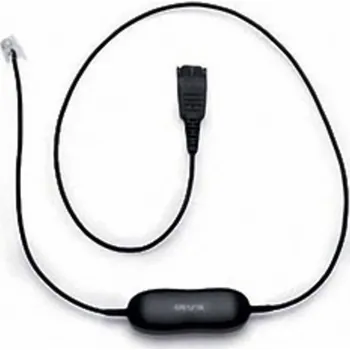 Sluchátka Jabra GN1216 kabel k telefonnímu headsetu černá