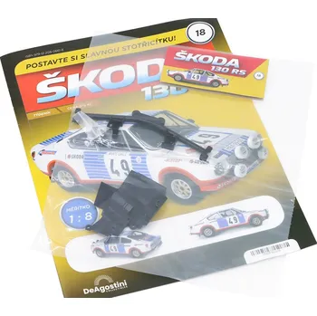 autíčko DeAgostini Škoda 130 RS 1:8 - časopis #18 se stavebnicí Škoda 130 RS 1:8 - časopis #18 se stavebnicí
