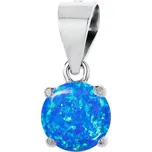 NUBIS® Stříbrný přívěšek s modrým opálem - NB-4111-OP05