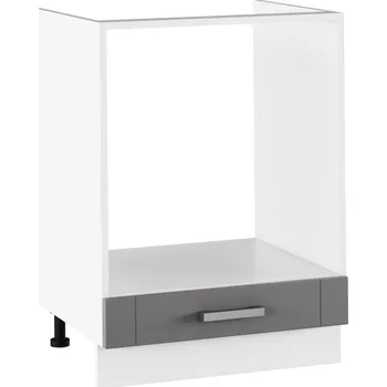 Komoda Tempo Kondela Spodní sporáková skříňka JULIA TYP 58 Odstín: tmavě šedá/bílá