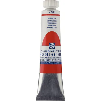 Speciální výtvarná barva TALENS Kvašová barva Gouache Extra Fine - 311 Vermilion Objem: 20 ml