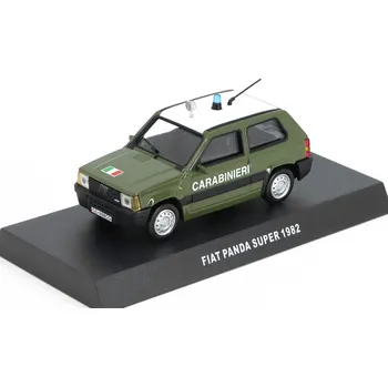 autíčko Fiat Panda Super 1982 Carabinieri 1:43 - DeAgostini časopis s modelem Fiat Panda Super 1982 Carabinieri - kovový model auta