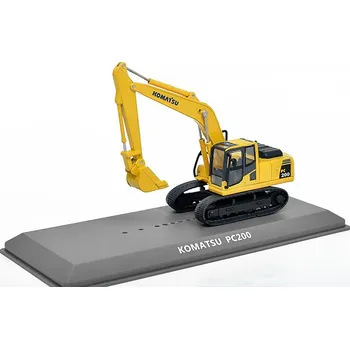 autíčko Komatsu PC200 Rýpadlo 1:72 - časopis s modelem Komatsu PC-200 Rýpadlo - kovový model rýpadla