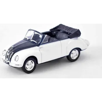 autíčko DeAgostini IFA F9 Cabrio 1:43 - Kultovní auta PRL-u Polsko časopis s modelem IFA-F9 cabrio - Kultovní auta - kovový model auta