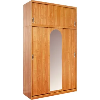 Šatní skříň Šatní skříň LISMORE se zrcadlem, olše, 5 let záruka +možnost VÝNOSU + vyzvednutí ZDARMA