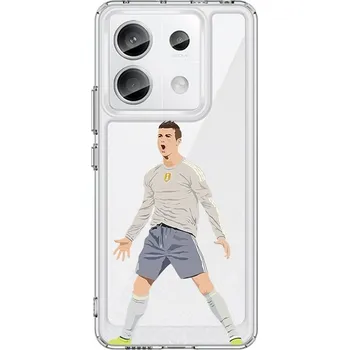 Pouzdro na mobilní telefon Kryt Xiaomi Redmi Note 13 5G Image pevný Fotbalista (obal neboli pouzdro na Xiaomi Redmi Note 13 5G)